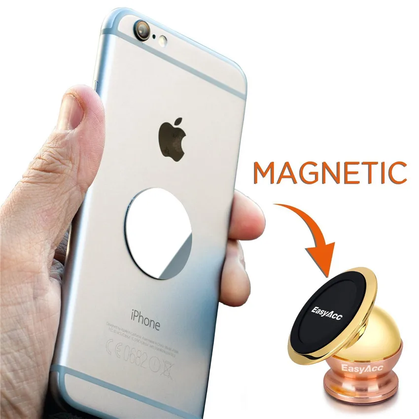 Универсальный магнитный держатель EasyAcc мини автомобильный 360 градусов поддержка