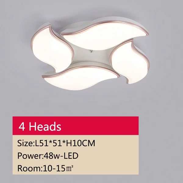 Dia51CM Современная светодиодная люстра lighttis Led Lustre с дистанционным управлением, акриловые лампы для гостиной, столовой, спальни, ресторана, светильники - Цвет абажура: Dia51CM