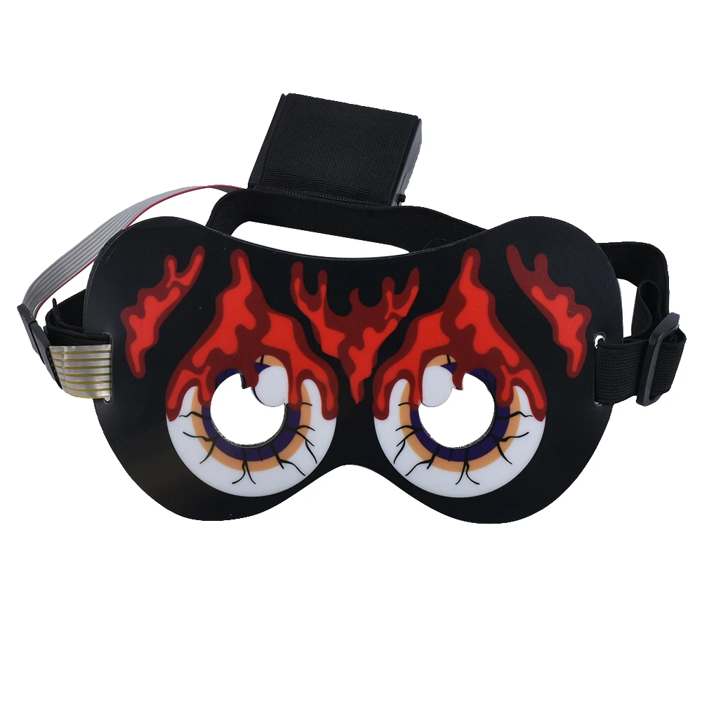 Хэллоуин с подсветкой голосовые активированные очки маска для ночного клуба