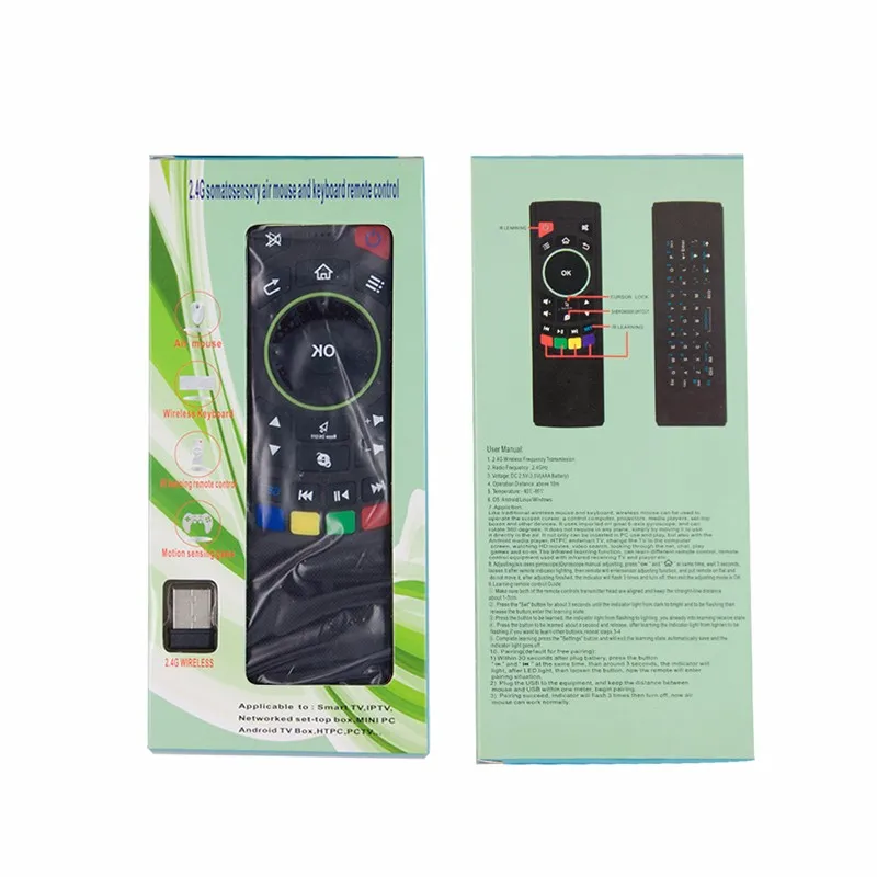 FM5 Mini Fly Air mouse 2,4 ГГц для google Android ТВ-плеер для мини-ПК Пульт дистанционного управления для smart tv box