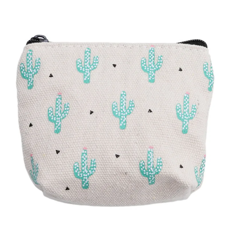 Миниатюрный симпатичный Детский кошелек для мелочи с принтом кактуса Женский