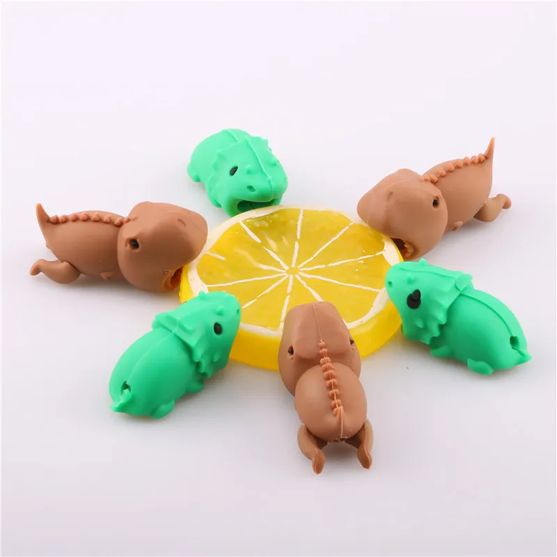 Siancs животное Фигурка динозавра кабель укуса протектор Симпатичные намотки chompers USB кабель Органайзер провода Держатель кабеля для кабель для android-устройств