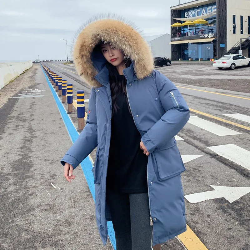 Новинка 2019 плотное теплое Женское пальто с капюшоном армейская зеленая