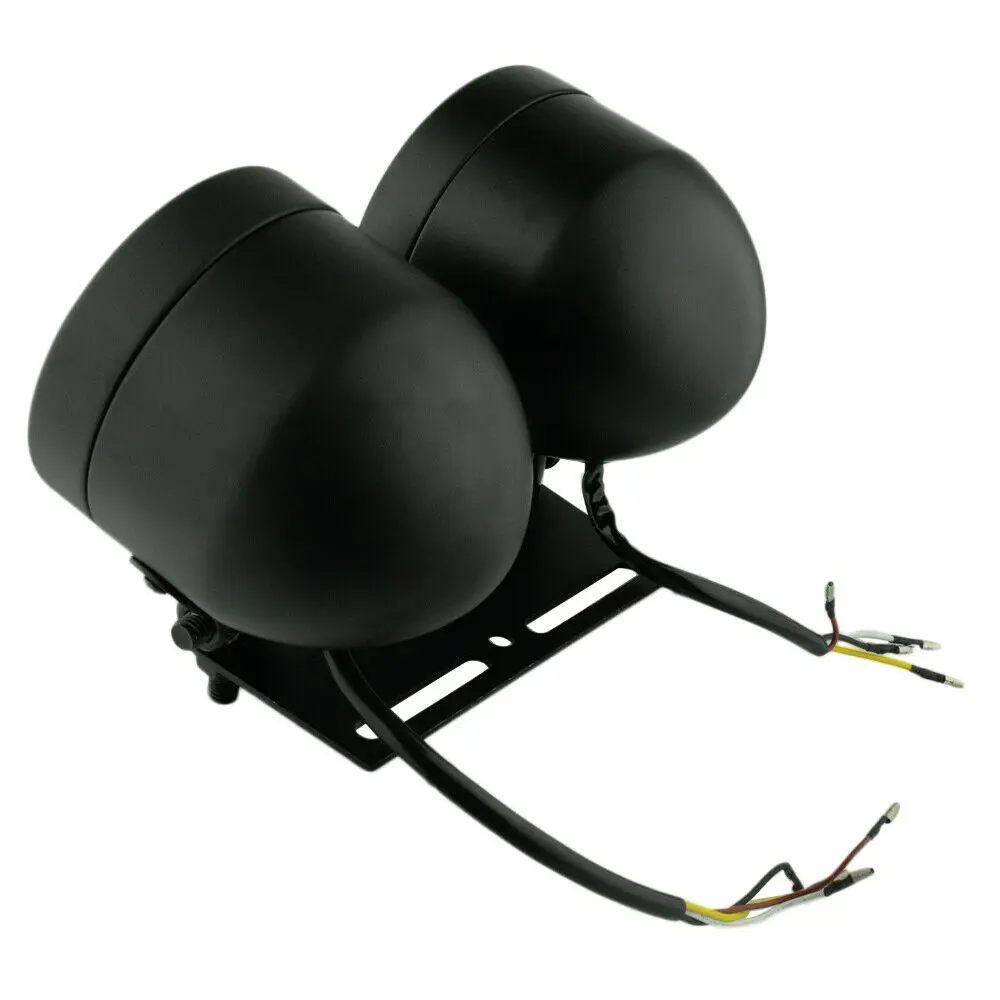 Универсальная мотоциклетная фара 4 дюйма двойная хромированная круглая для