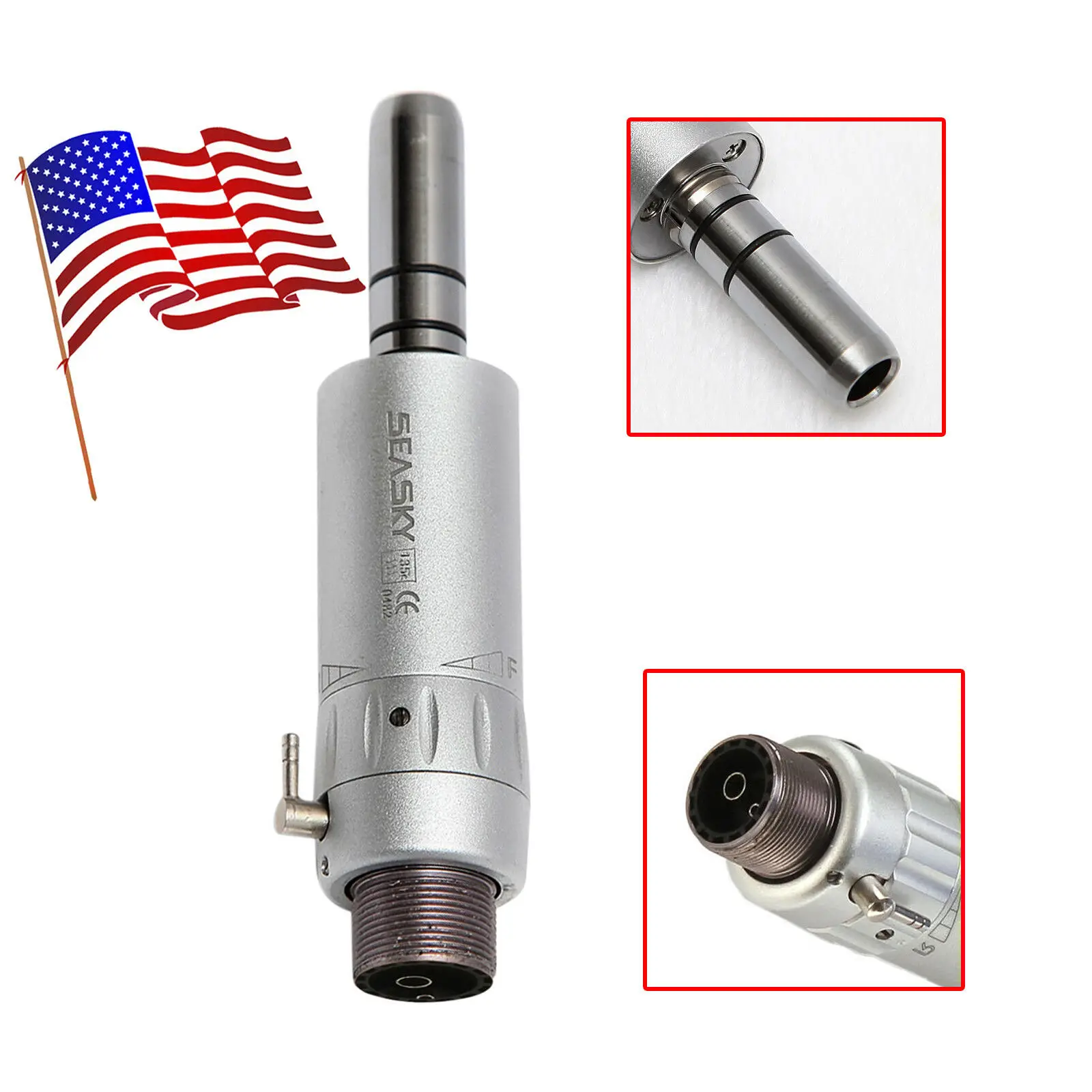 

NSK Style Dental Slow Low Speed Handpiece Straight E-Type Air Motor 2Hole