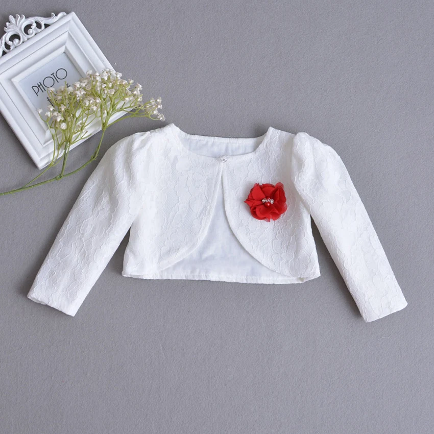New Born Baby Girls Lace Coat Princess Shrug Short Cardigan Toddlers Bolero Jackets Outerwear Infant Wedding Party Dress Shawl | Детская
