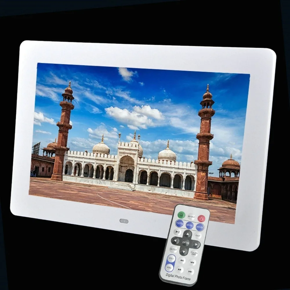 Liedao 10 дюймовая цифровая фоторамка со светодиодной подсветкой HD 1024x600 электронный