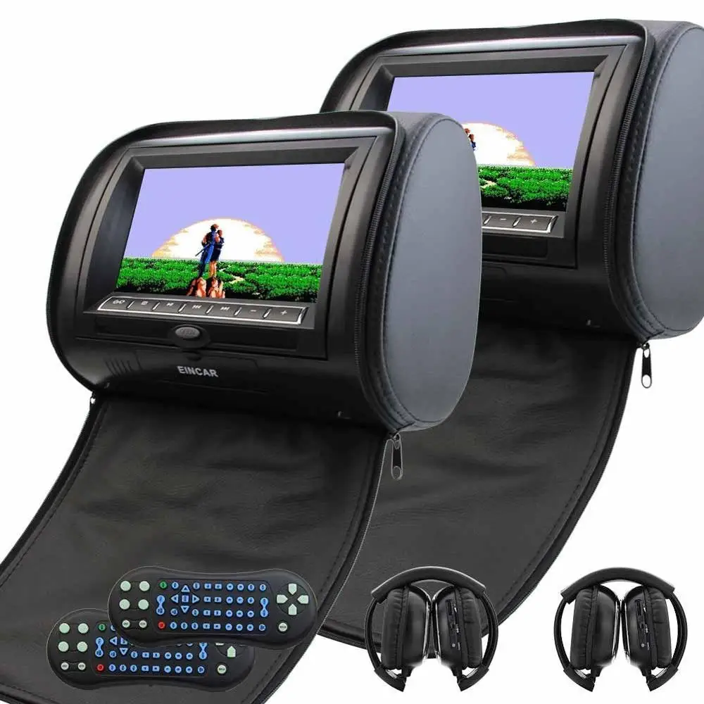 Пара автомобильного монитора для подголовника ЖК дисплей ИК fm передатчик