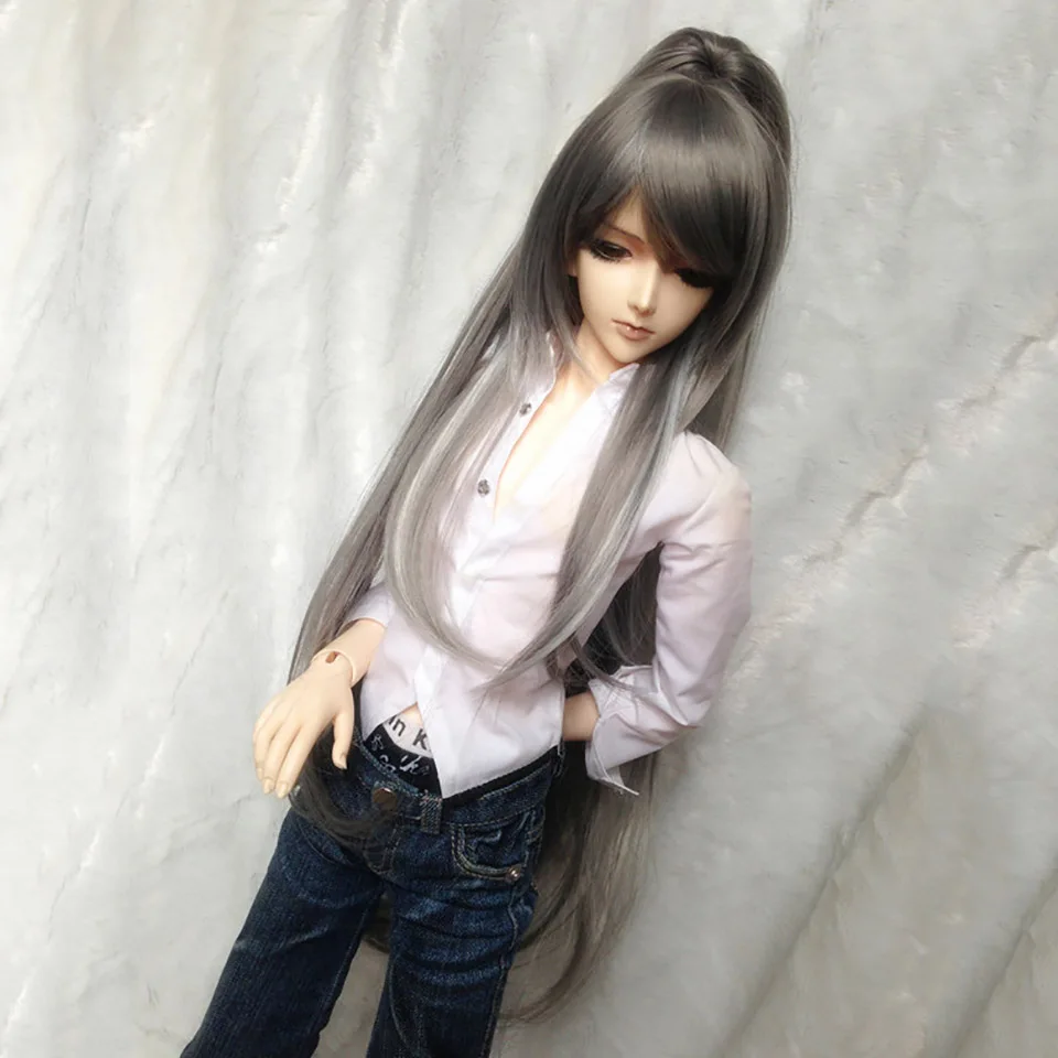 1 BJD кукла парик Классический конский хвост cos древние волосы 1/4 1/3 аксессуары для волос - Цвет: 1