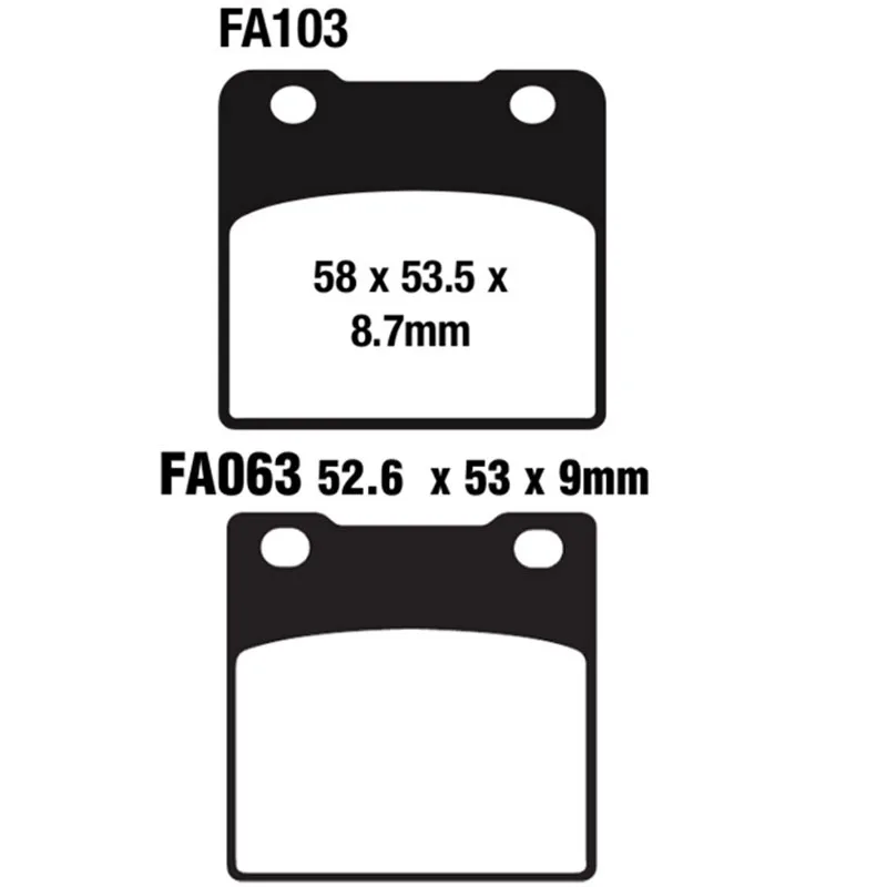 Тормозные колодки для мотоциклов передние и задние тормозные Suzuki GSX-R 750 F/G/H GR75A