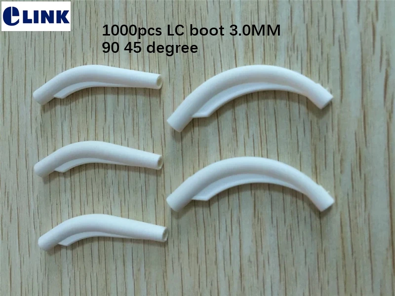 1000pcs LC boot 90 degree 45 degree for LC fiber optic connector apply for 3.0mm cable white color special boot FTTH Accessories