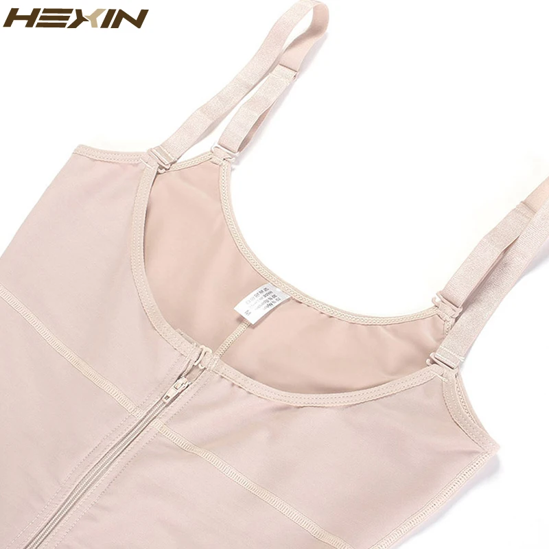 HEXIN с зажимом и молнией на талии, кружевной корсет для похудения, Корректирующее белье, Корректирующее белье с ремнем, Корректирующее белье для тела, Женское боди