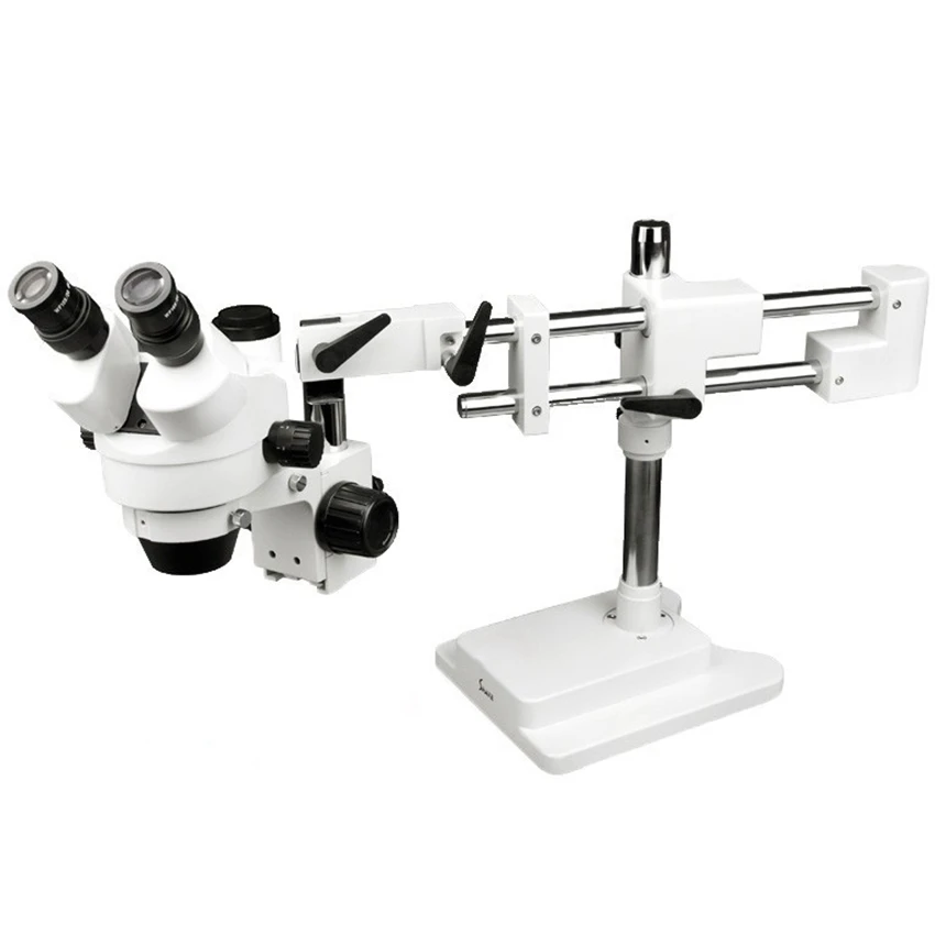 7X 45X зум стерео тринокулярный микроскоп с длинной гибкой рукой|microscope ring|microscope