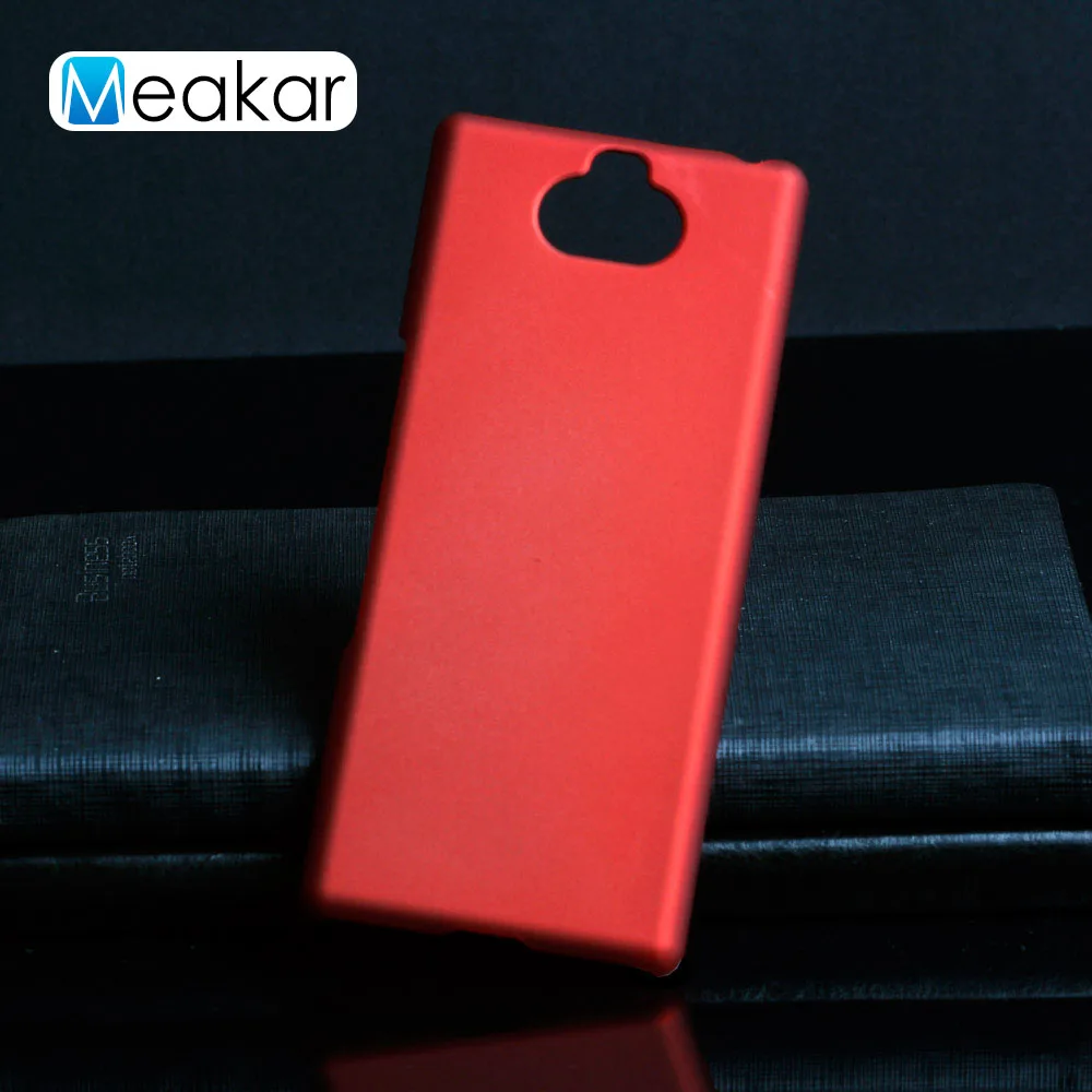 Red Матовая Пластик Coque 6.0For sony Xperia 10 чехол для sony Xperia 10 Xa3 I3113 I4113 I4193 I3123 телефона чехол-лента на заднюю панель - Цвет: Red
