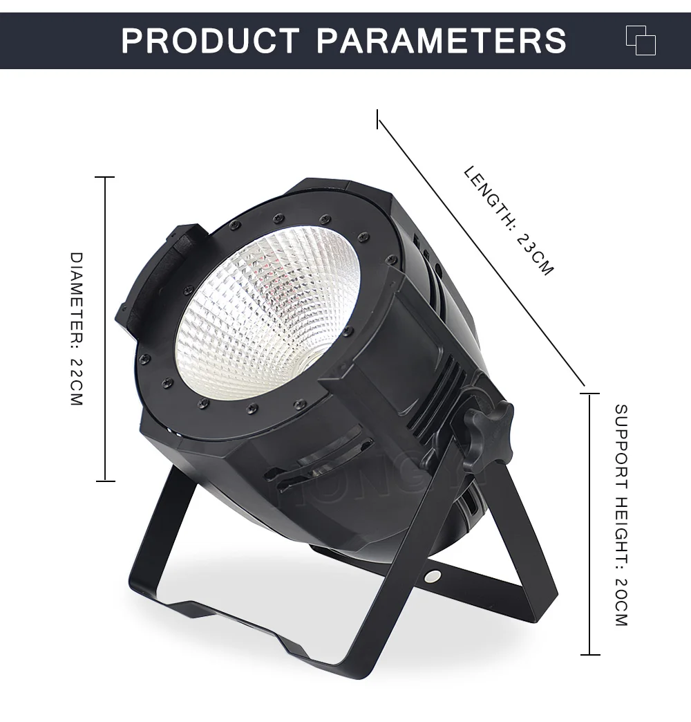 Белый+ теплый белый 2в1 или цветной Led Par Can свет Cob Cannon мыть Крытый 100 Вт монолитный блок светодиодов свет