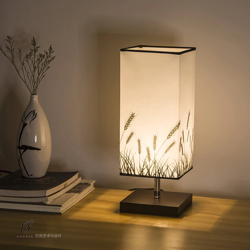 Простой Скандинавский дизайн Настольная мини лампа из искусственной ткани