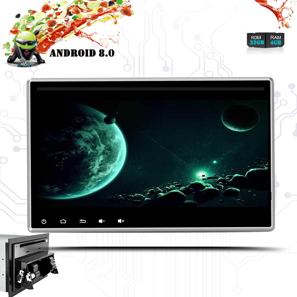 Android 9 0 автомобильный dvd для Toyota RAV4 FJ CRUISER Alphard 10 1 дюймов экран 1024*600 с радио
