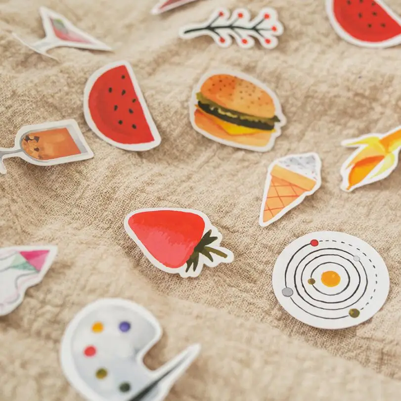 45 шт./лот мини-бумажная наклейка с милым мороженым декоративные наклейки DIY