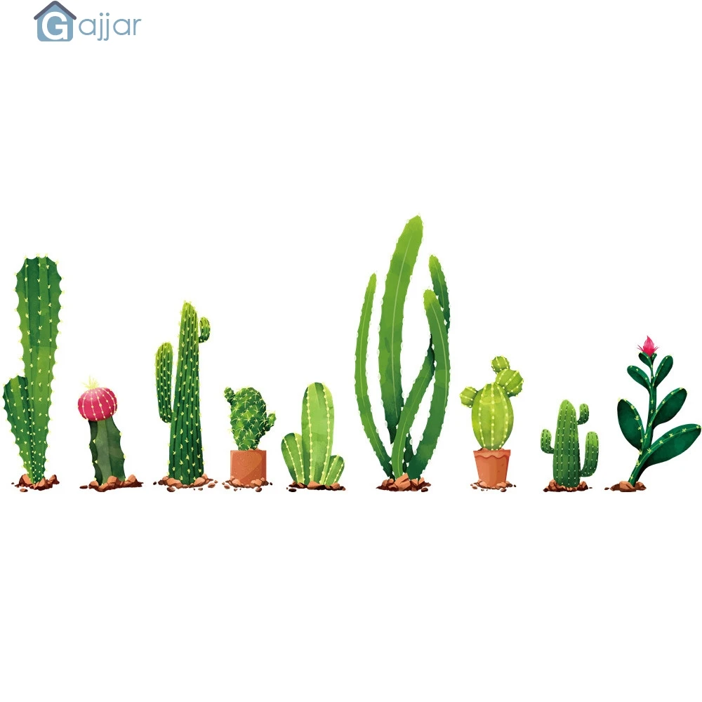 2019 DIY Кактус Съемная наклейка для дома роспись искусство домашний декор февраль19