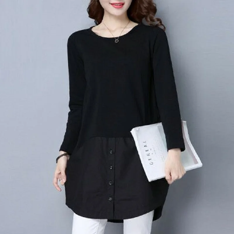 Осень/весна женская одежда с длинным рукавом рубашки-двойки женские рубашки