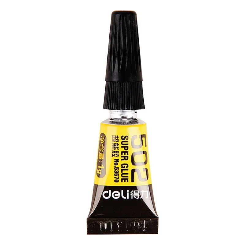 3 шт. Deli Super Liquid 502 клей для дома и офиса мгновенный Быстросохнущий стеклянный металлический кожаный резиновый прочный водостойкий клей