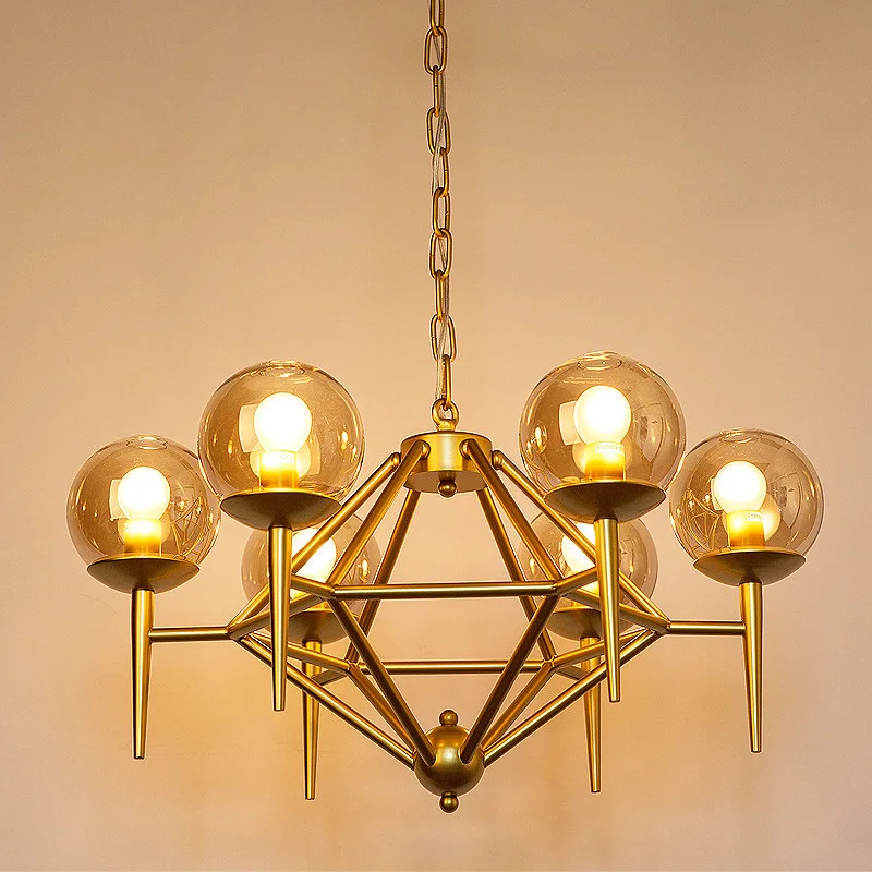 

Креативные Волшебные люстры в скандинавском стиле для гостиной, американские минималистичные современные лампы для ресторана, стеклянные ...