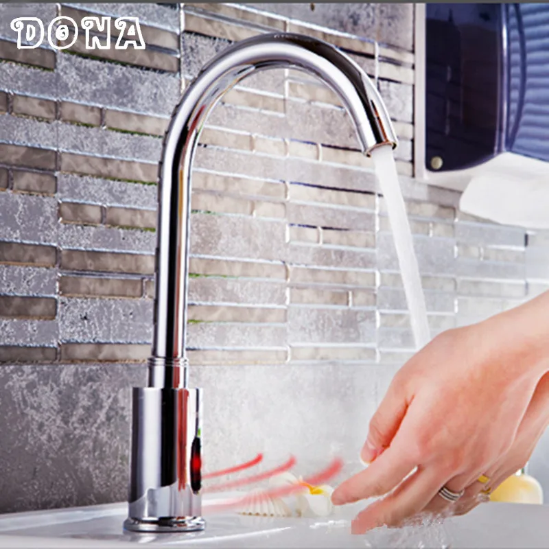 100% медный Смеситель для холодной и горячей воды кран с автоматическим датчиком