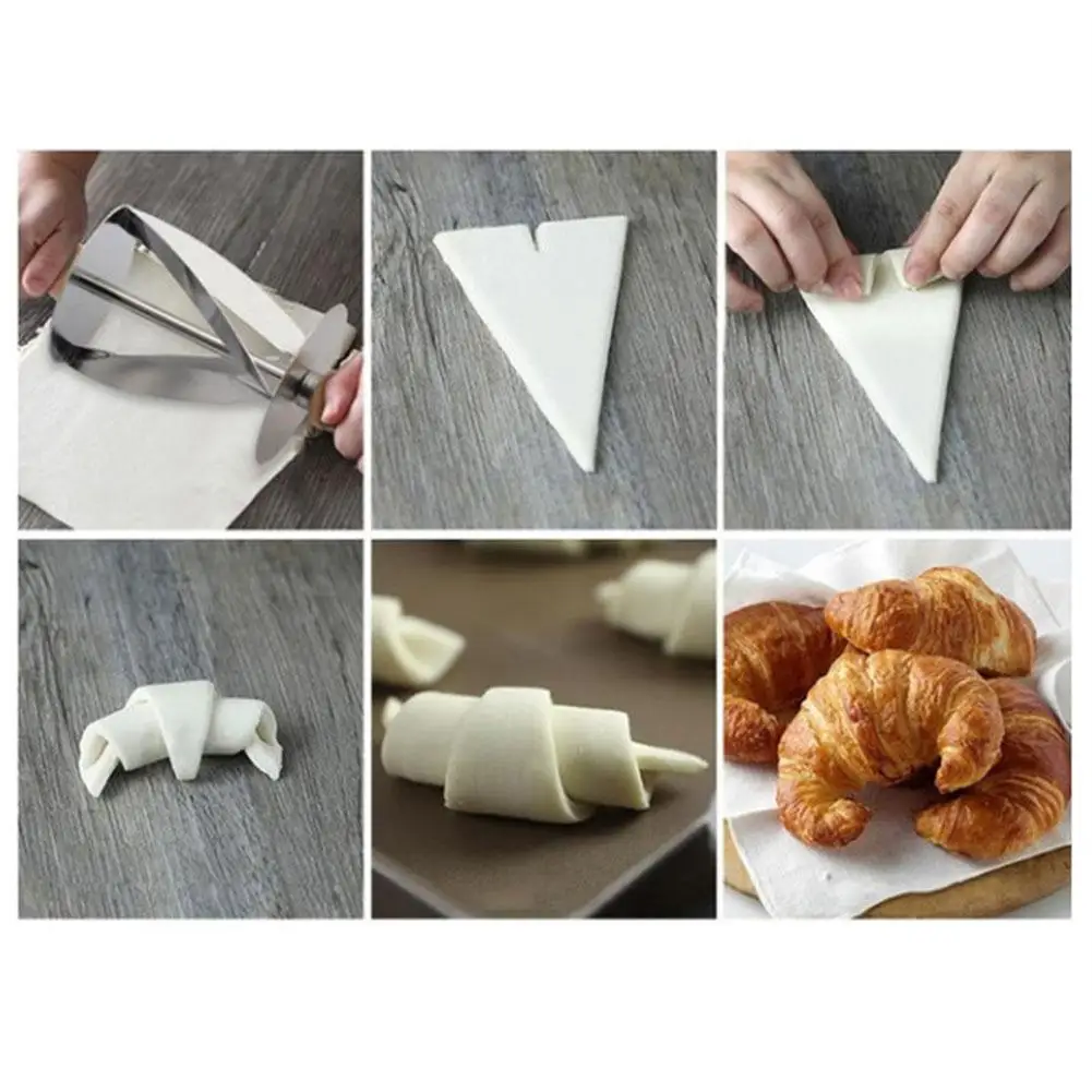 TPFOCUS Нержавеющая сталь прокатки резак для изготовления круассан хлеб тесто