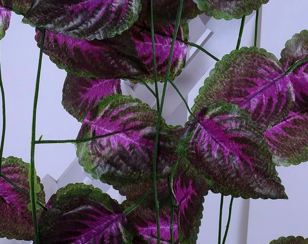 Гирлянда из искусственного шелка фиолетовая Перилла 12 шт. 2 4 м|garland wedding|garland daygarland