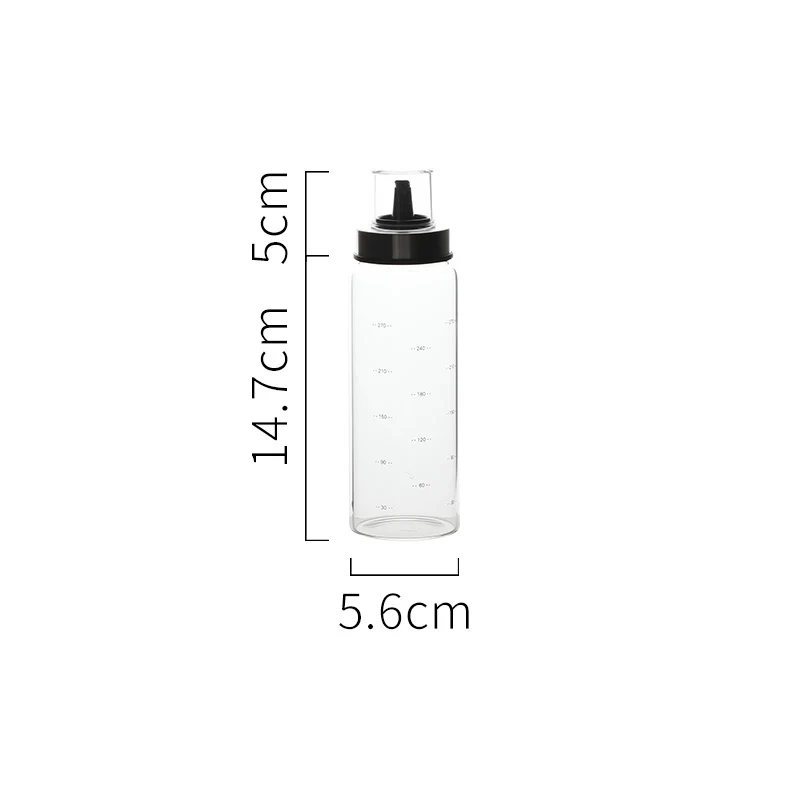 Type A-300ML Стеклянная кулинарная приправа, бутылка для хранения масла, дозатор уксуса, соуса, закрытые бутылки, горшок для специй, перца, контейнер, коробка для кухни - Цвет: Type A-300ML