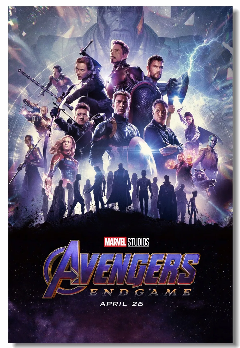 Пользовательские Печать холст Декор Marvel Бесконечность война Endgame плакат
