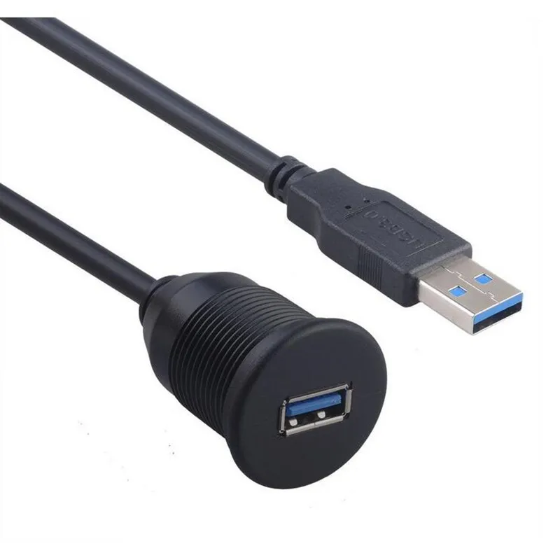 LBSC USB 3,0 папа к USB 3,0 мама AUX флеш-крепление автомобильное крепление Удлинительный кабель для автомобиля Грузовик Лодка мотоцикл панель приборной панели