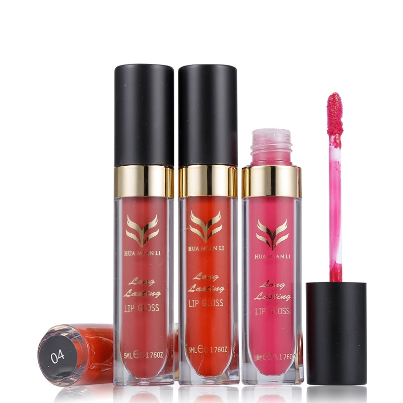 Бренд HUAMIANLI 12 цветов Матовый жидкий ТИНТ блеск для губ помада макияж водостойкий