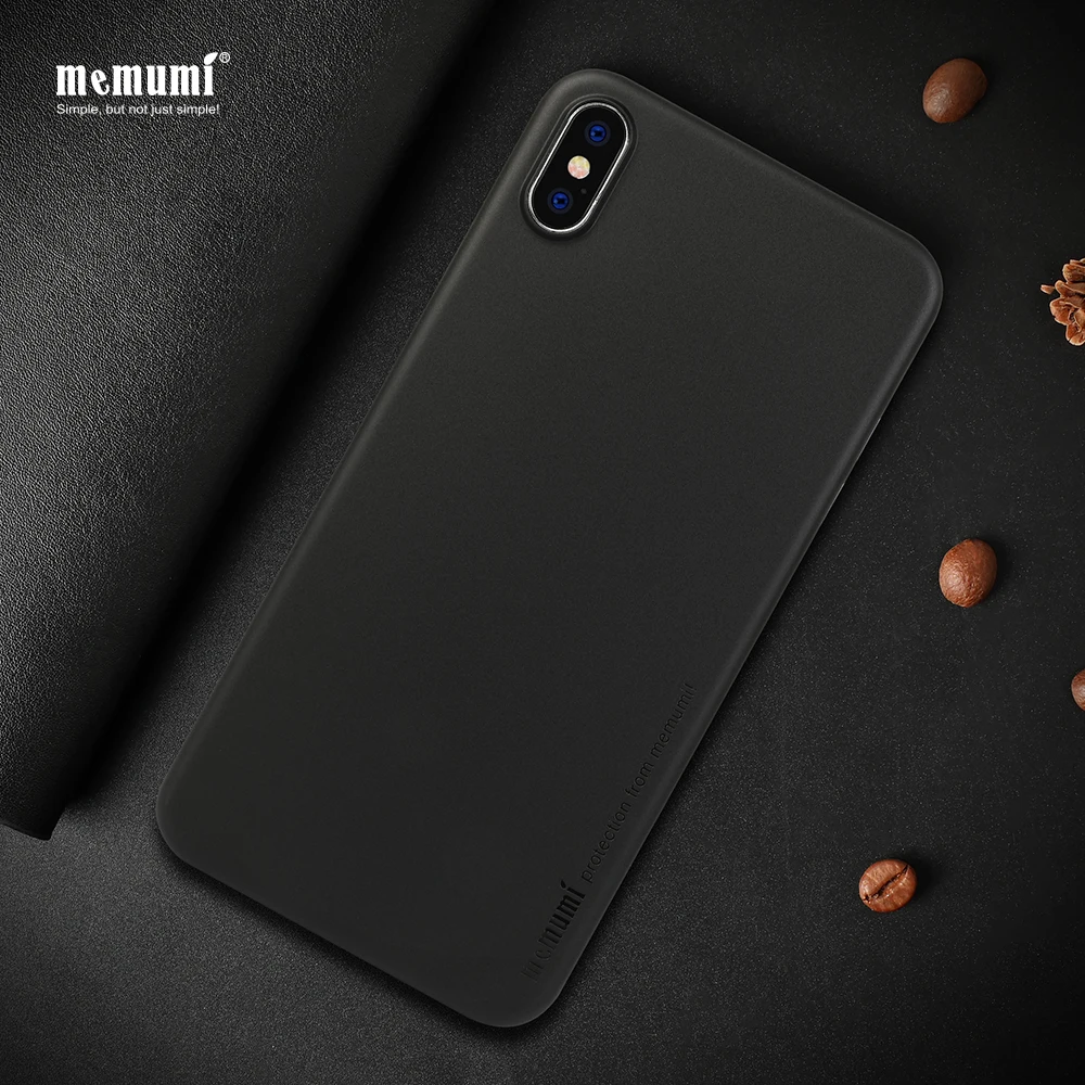 Чехол memumi для iPhone XS Max 6,5, ультратонкий 0,3 мм PP матовый чехол для iPhone Xs Max Тонкий чехол для телефона с защитой от отпечатков пальцев
