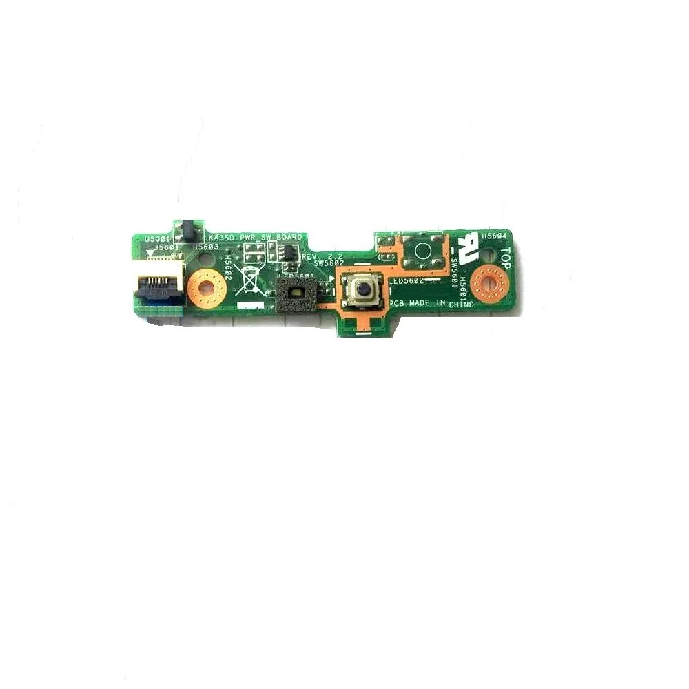 Without Flex Натуральная On/Off Мощность плата для ASUS K43 K43S K53 K53S X43 A43 X84 X44 A43E X43S A43S A83S A84S кнопка включения разъем доска - Цвет: Without Flex