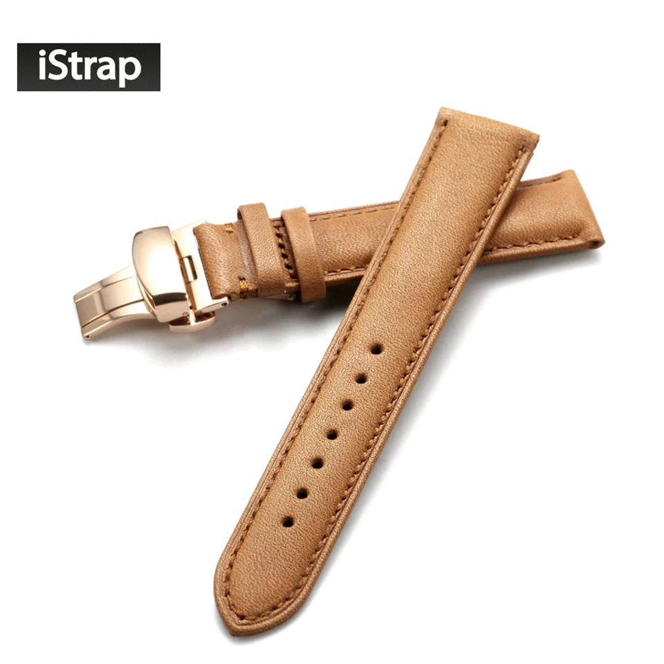IStrap Новое поступление 18 мм 19 20 21 22 светильник коричневый винтажный ремешок для