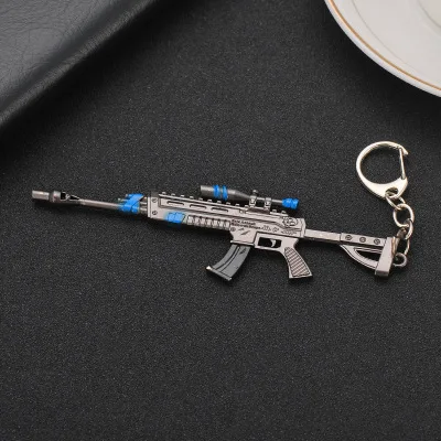 Горячие игры 27 стилей PUBG CS GO брелоки в виде оружия AK47 модель оружия 98K снайперская винтовка брелок для мужчин Подарки сувениры 12 см - Цвет: style20