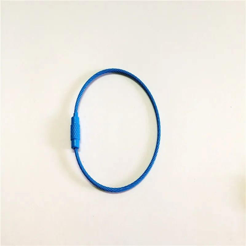 100 шт./лот автомобильный брелок для ключей из нержавеющей стали красочные цвета