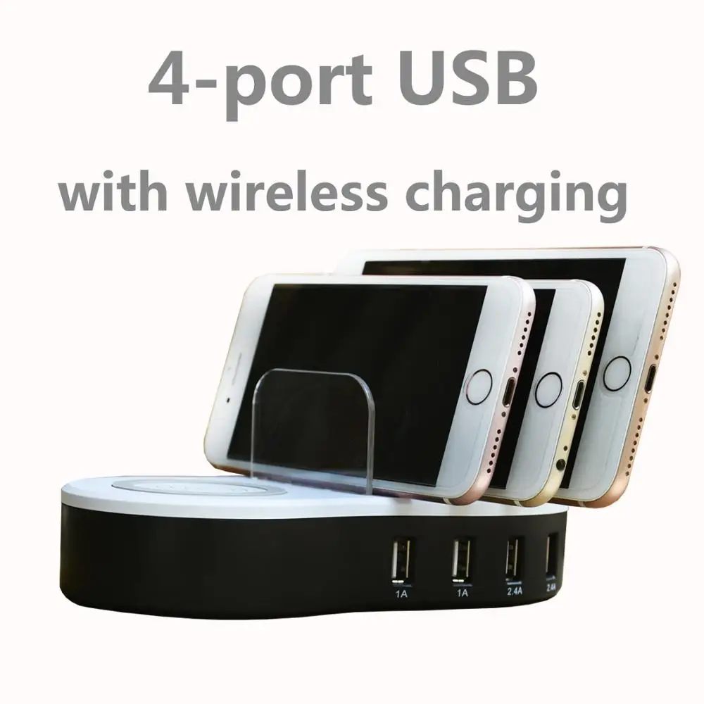 Зарядная Станция USB для нескольких устройств зарядная док станция с 4 разъемами