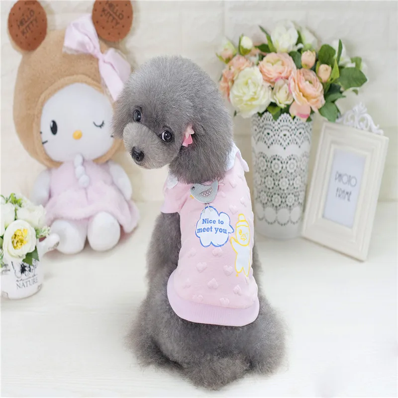 

A123 sweet dog winter cotton coat pet autumn fall warm clothes clothes 2017 new style
