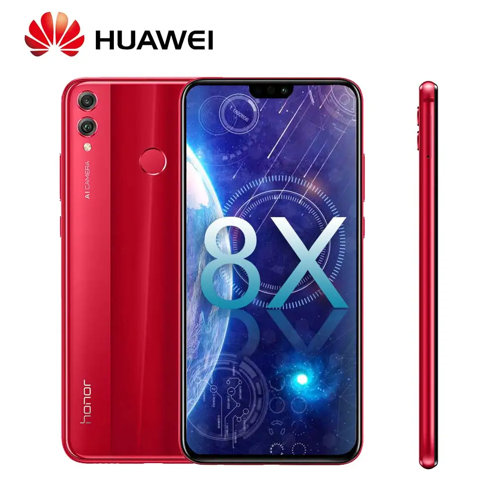 Глобальная версия huawei Honor 8X Android 8 1 6 5 &quot3750 мАч 20MP + 2MP двойной сзади камеры