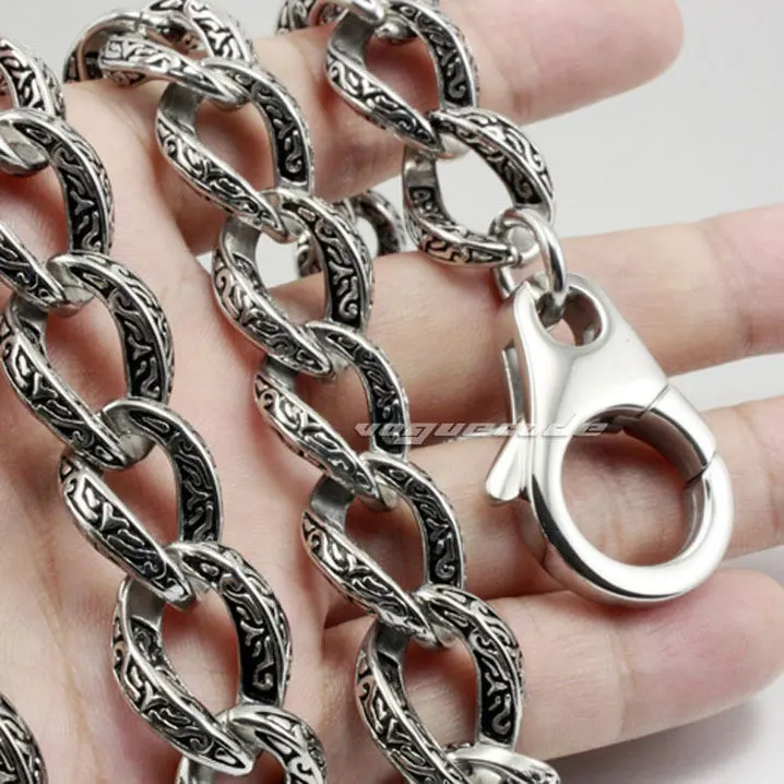 Модная подвеска-Тотем на талию Rocker прочный мужской кошелек из нержавеющей стали