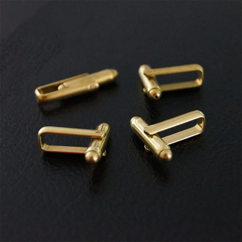 Beadsnice однотонные золотые серебряные запонки базовые аксессуары мужские