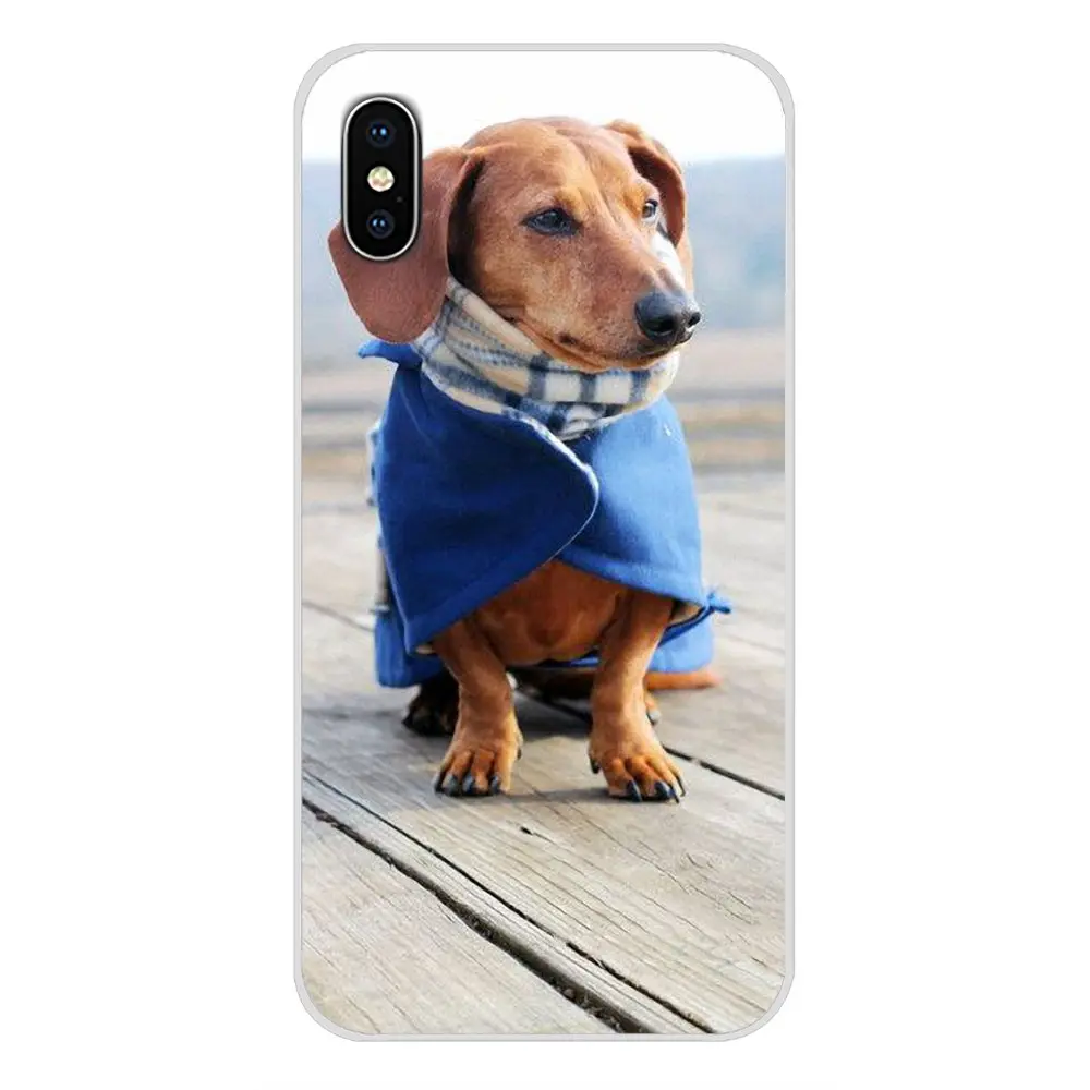 Мягкие прозрачные чехлы для Huawei P Smart Mate Honor 7A 7C 8C 8X 9 P10 P20 Lite Pro Plus милый щенок таксы с