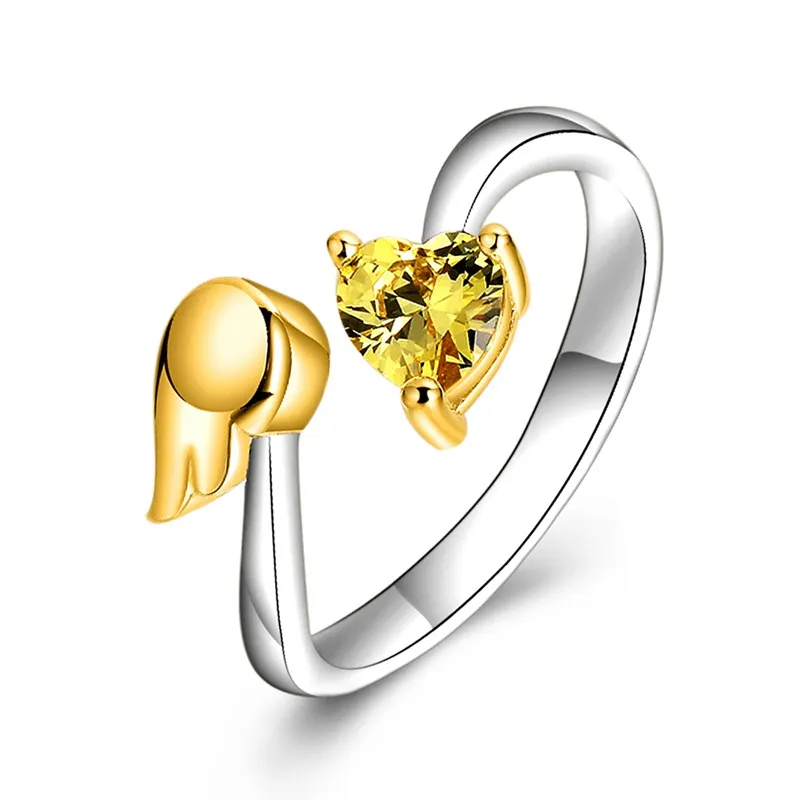 

New Silver Color Infinity Ring Love Heart Ring Charms Best Gift Fashion Silver Gold Rings For Women Wedding