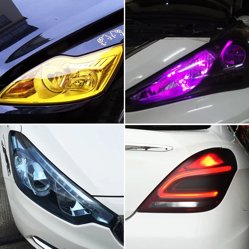 30cm x 100cm Roll | Car-Styling Vinyl Film Stickers | Headlights & Taillights Color-Changing Lights Tint | Protective Car Stickers image 3