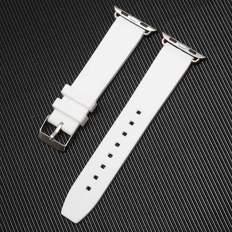 Резиновый ремешок для часов Apple Watch Iwatch 38 мм 42 Серия 1 и 2 силиконовый спортивный на