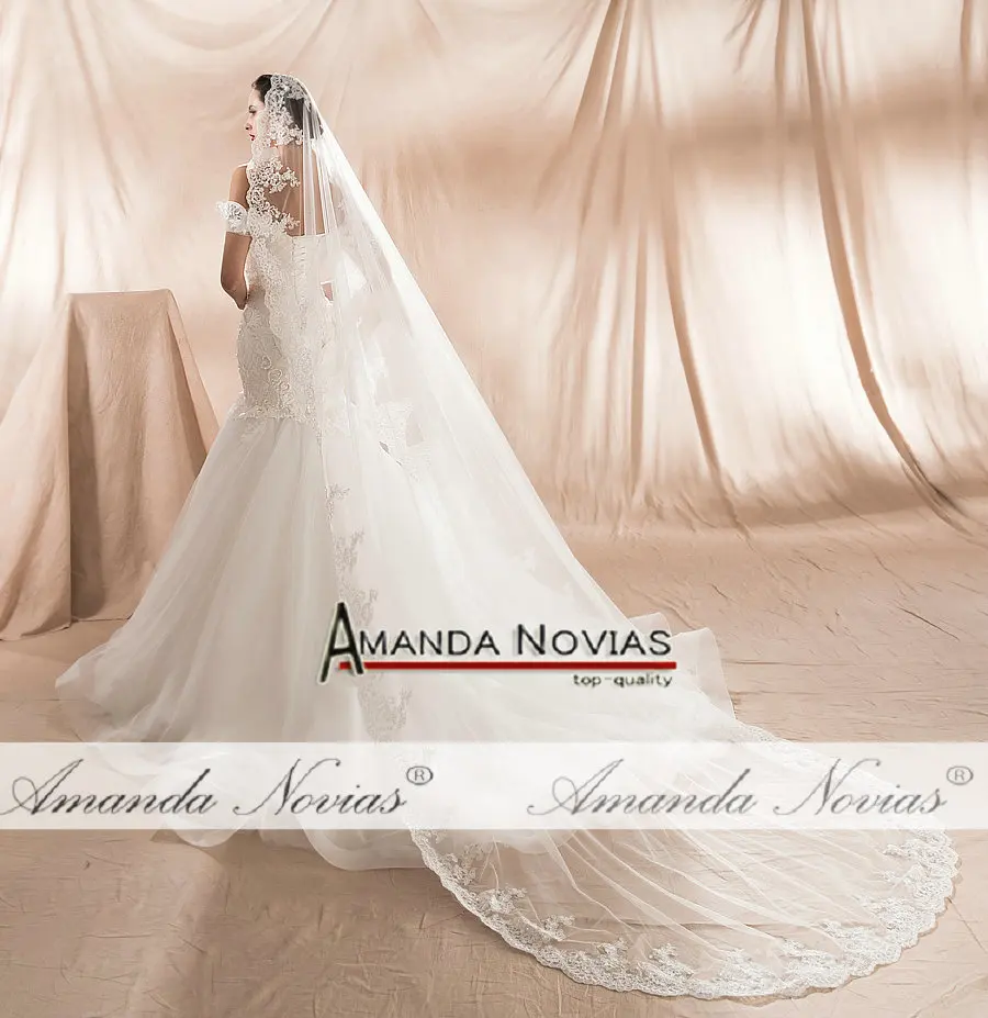 Amanda Novias новая модель свадебное платье "Русалка" бисером кружева свадебное платье