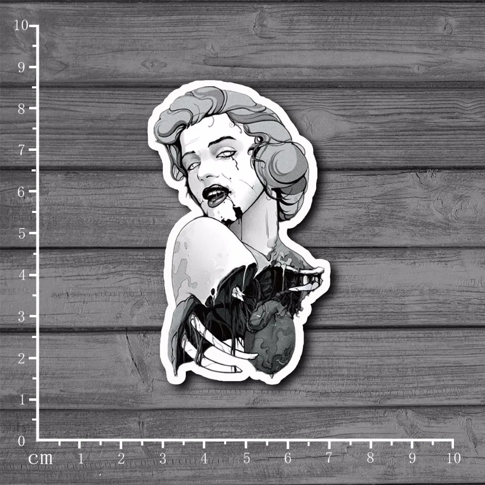 

Zombie Monroe Scrapbooking Stationery Graffiti Sticker Decor For Ablum Diary Scrapbookin Laptop New School Supplies[Single]