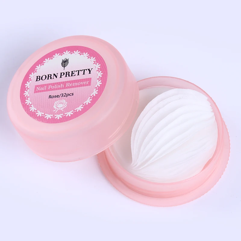 Средство для удаления лака ногтей 32 шт./кор. BORN PRETTY Flavor влажная бумага инструмент